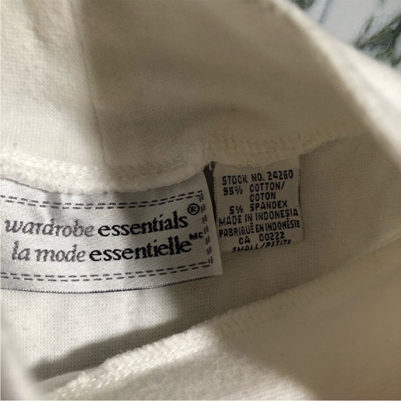 Wardrobe Essentials White Modern Mock Neck Tank Top - Picture 4 of 6